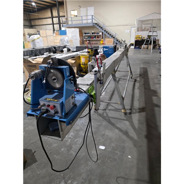 VEVOR 110V ELECTRIC INDUSTRIAL MOBILE METAL TURNING LATHE / TENT PIPE SYSTEM