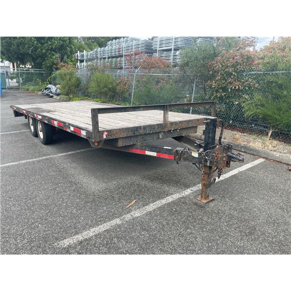 2009 SNAKERIVER CO. FLATDECK TRAILER, BLACK VIN 5PTBF202991012491,