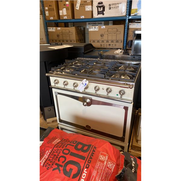 LA CORNUE CORNUF 90 ALBERTINE 36, 36" DUAL FUEL RANGE WITH 5 GAS BURNERS, ELECTRIC CONVECTION OVEN