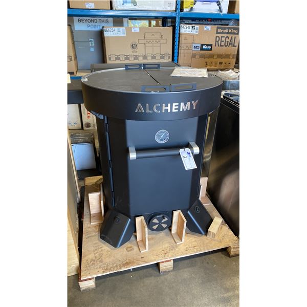 ALCHEMY MODEL AG-GS32. MATTE BLACK MOBILE PRO GRILL + SMOKER