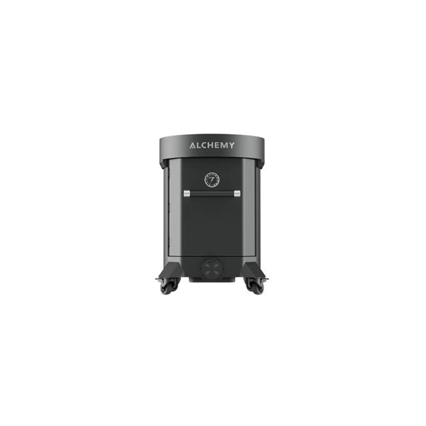 ALCHEMY MODEL AG-GS24. MATTE BLACK MOBILE GRILL + SMOKER