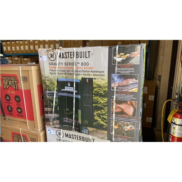 MASTERBUILT MODEL MB20040221. 28 GRAVITY SERIES DIGITAL SMART CHARCOAL GRILL, SMOKER & GRIDDLE