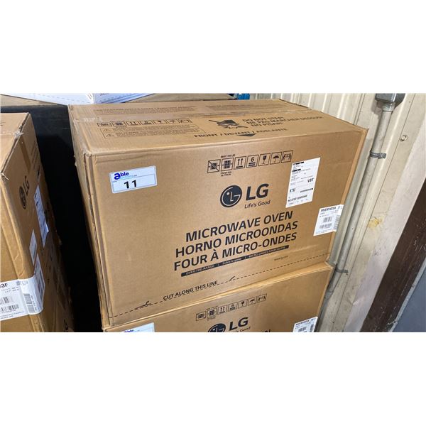 LG MODEL MVEM1825X. 1.8 CU FT SMART OVER THE RANGE MICROWAVE OVEN WITH SMOOTH TOUCH GLASS CONTROLS,