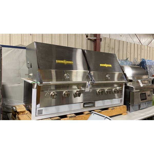 CROWN VERITY MODEL IBI482RD. 48" STAINLESS STEEL BUILT IN NATURAL GAS OUTDOOR CHARBROILER/GRILL