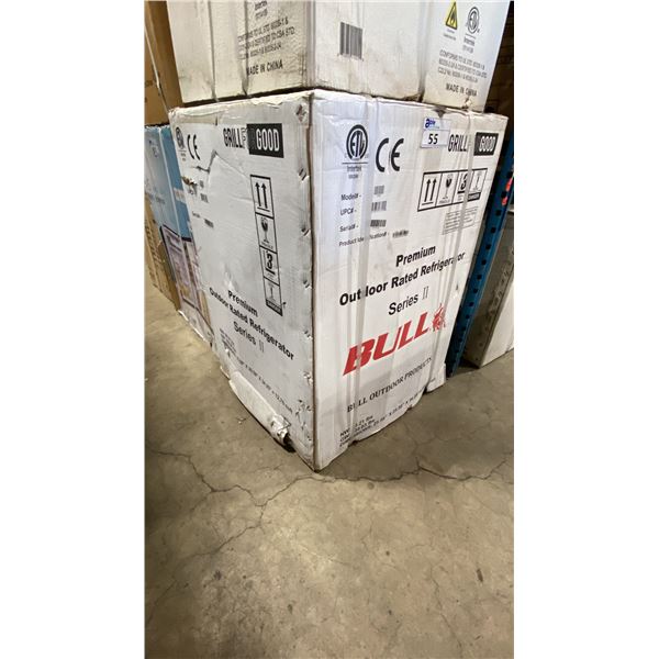 BULL MODEL 13700. SS SERIES 24" PREMIUM STAINLESS STEEL OUTDOOR REFRIGERATOR *IN BOX*