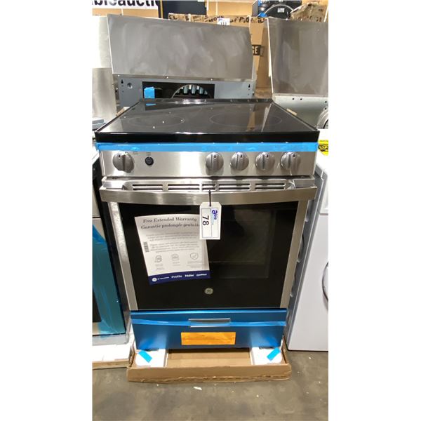 G.E APPLIANCES MODEL JCAS640. 24" 4 ELEMENT ELECTRIC RANGE