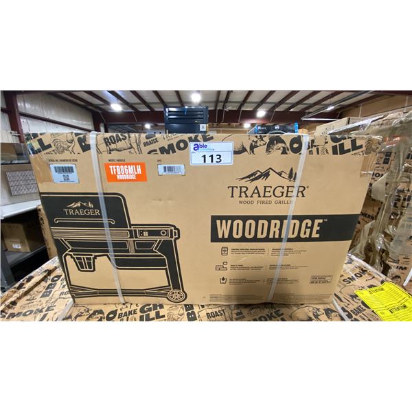 TRAEGER MODEL TF86MLH. WOODRIDGE SMART WOOD PELLET GRILL & SMOKER