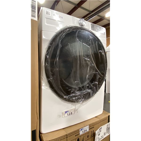 WHIRLPOOL MODEL YWED5720RW0. 27-INCH FRONT-LOAD SMART ELECTRIC DRYER, CLASSIC WHITE EXTERIOR