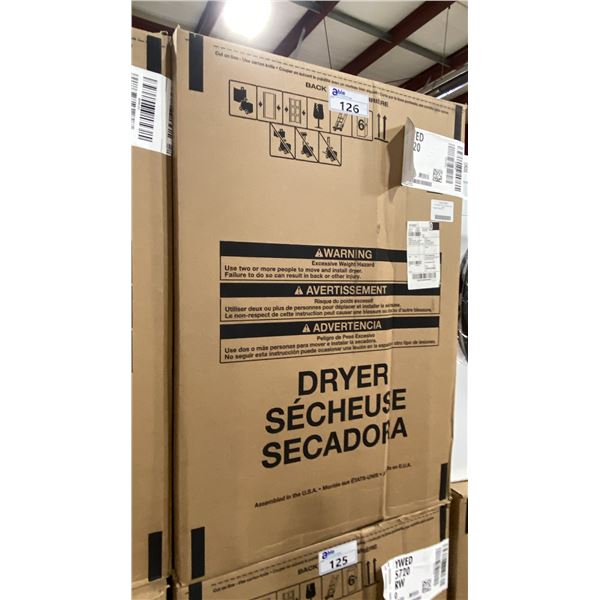 WHIRLPOOL MODEL YWED5720RU0. PREMIUM 27-INCH FRONT-LOAD SMART ELECTRIC DRYER 7.4 CUBIC FEET CAPACITY