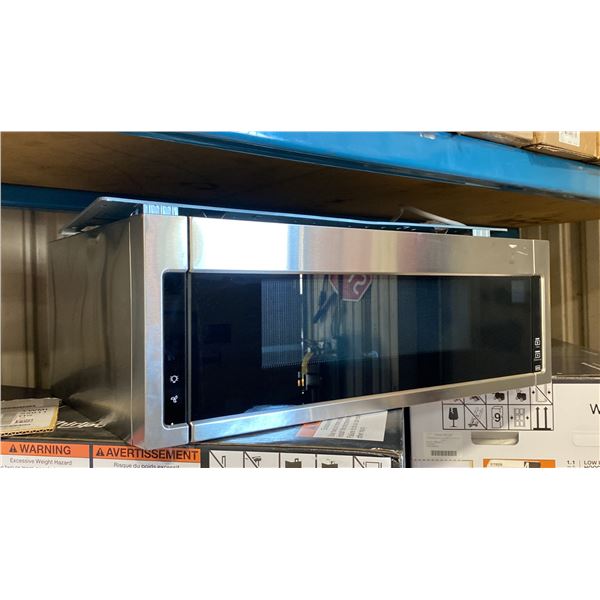 WHIRLPOOL MODEL YWML55011HS09. 1.1 CU. FT. LOW PROFILE MICROWAVE HOOD COMBINATION,  TAP-TO-OPEN DOOR
