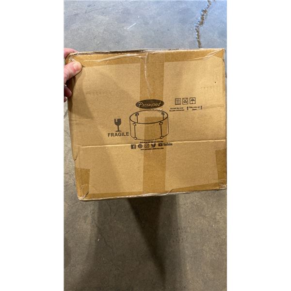 PARAMOUNT MODEL WGG-RD-001. 28" ROUND FIRE TABLE GLASS WIND GUARD