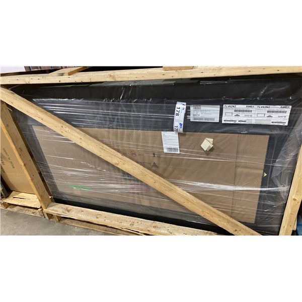 NAPOLEON MODEL TLV62N2. TALL LINEAR VECTOR 62" SEE THROUGH DIRECT VENT GAS FIREPLACE WITH DUAL ROOM