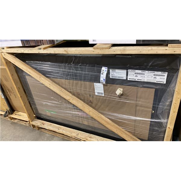 NAPOLEON MODEL TLV62N2. TALL LINEAR VECTOR 62" SEE THROUGH DIRECT VENT GAS FIREPLACE WITH DUAL ROOM