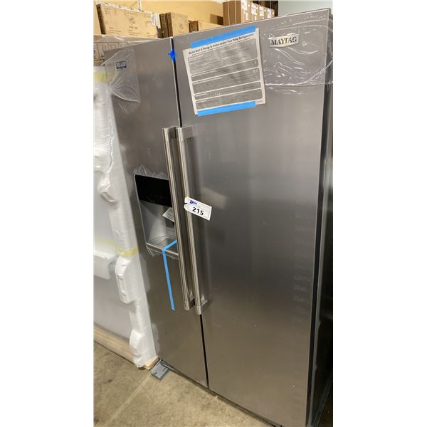 MAYTAG MODEL MRSF6636RZ00. 36" 28.7 CU FT STAINLESS STEEL SIDE-BY-SIDE REFRIGERATOR WITH ARCTIC