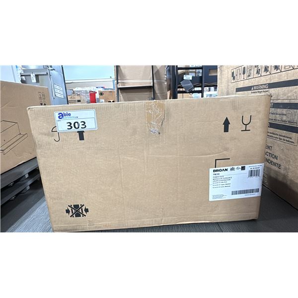BROAN MODEL PM390. 20.5" UNDER COUNTER RANGE HOOD IN SILVER