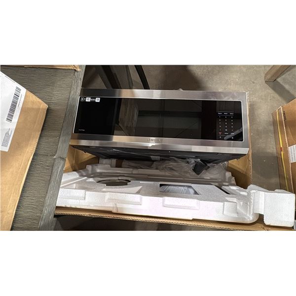 SAMSUNG MODEL ME11A7710DS. 1.1 CU. FT. OVER THE RANGE MICROWAVE IN STAINLESS STEEL