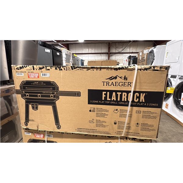 TRAEGER MODEL TF3CN59AN. FLATROCK 3 ZONE FLAT TOP PROPANE GRILL