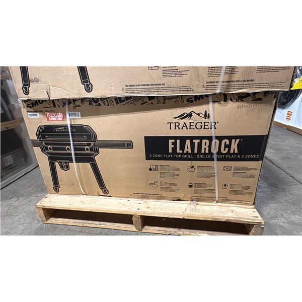 TRAEGER MODEL TF3CN59AN. FLATROCK 3 ZONE FLAT TOP PROPANE GRILL