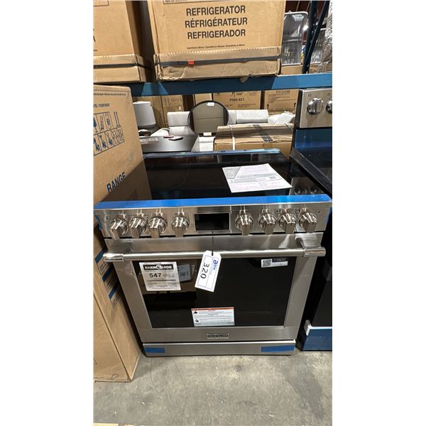 FRIGIDAIRE PROFESSIONAL MODEL PCFE308CAF. 30" ELECTRIC 5 ELEMENT RANGE WITH TOTAL CONVECTION IN