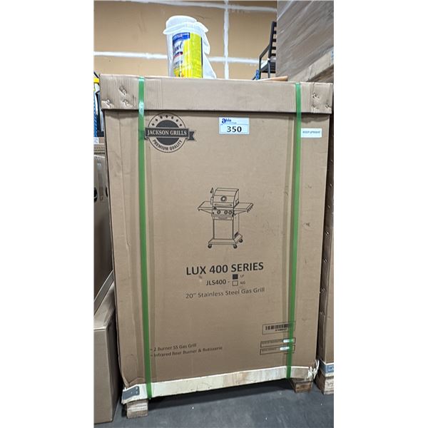 JACKSON GRILLS LUX 400 MODEL JLS400 20" STAINLESS STEEL LIQUID PROPANE GRILL
