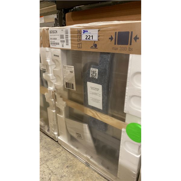 BOSCH MODEL SHE3AEM2N. WHITE 24" BUILT IN SMART DISHWASHER 50 DBA WITH PRECISION WASH,