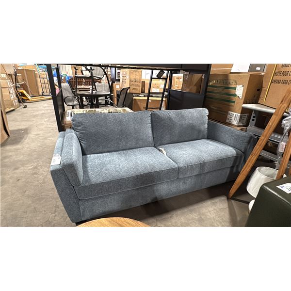 PALLISER MODEL 77889-01. BURNAM FABRIC SOFA, BLUE