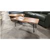 Image 1 : ASHLEY MODEL A3000631. HAILEETEN COLLECTION LIVE EDGE SOLID WOOD ACCENT BENCH WITH HAIRPIN LEGS.