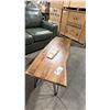 Image 2 : ASHLEY MODEL A3000631. HAILEETEN COLLECTION LIVE EDGE SOLID WOOD ACCENT BENCH WITH HAIRPIN LEGS.