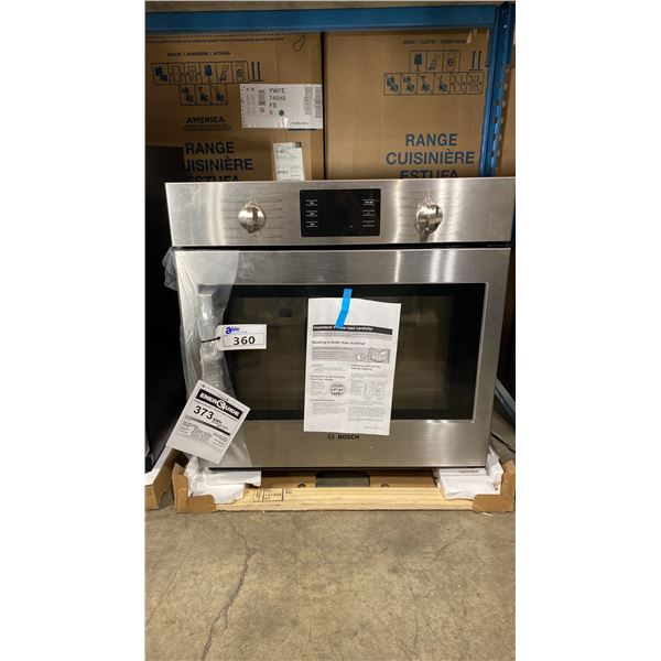 BOSCH MODEL HBL5455RUC 500 SERIES SINGLE CONVECTION WALL OVEN RH DOOR IN STAINLESS STEEL