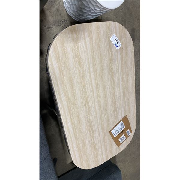 OUTDOOR BY ASHLEY FURNITURE RECTANGULAR COCKTAIL TABLE APPROX 50 X 30"