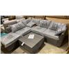 Image 1 : ASHLEY FURNITURE PETAL ROAD LOVESEAT/SECTIONAL WITH OTTOMAN