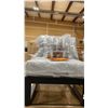Image 1 : SIGNATURE DESIGN BY ASHLEY ARMLESS CHAIR WITH CUSHION IN GREY