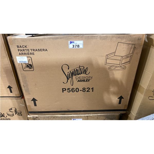 SIGNATURE DESIGN BY ASHLEY SWIVEL LOUNGE CHAIR WITH CUSHION IN BOX