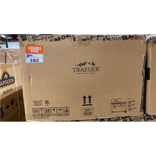 TRAEGER MODEL TFB86MLH. WOODBRIDGE WIFI WOOD PELLET GRILL