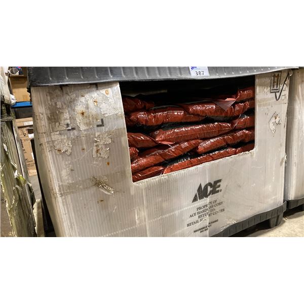 CRATE OF TRAEGER SIGNATURE BLEND WOOD PELLETS