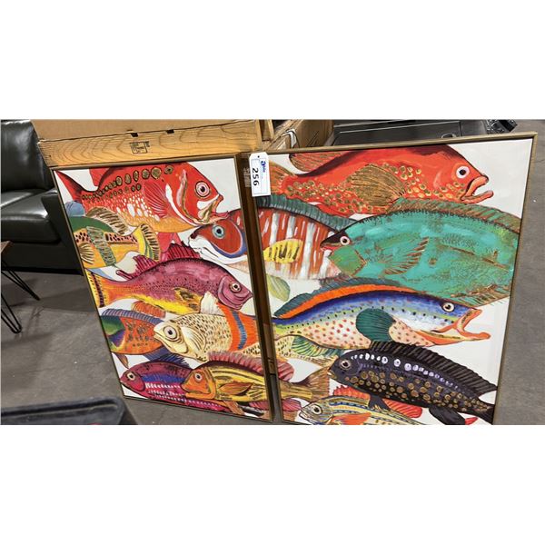 KARE DESIGN "TOUCHED FISH MEETING TWO" &  "TOUCHED FISH MEETING ONE" TWO PIECE MARITIME COLLECTION