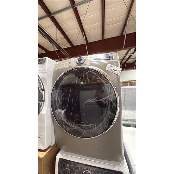 G.E APPLIANCES MODEL GFD65ESMN0SN. 7.8 CU FT CAPACITY SMART FRONT LOAD VENTED ELECTRIC DRYER WITH