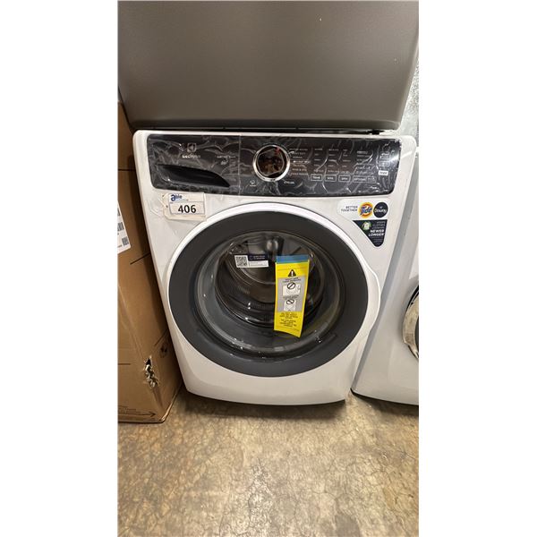 ELECTROLUX MODEL ELFW7437W3. 400 SERIES 4.5 CU FT CAPACITY WHITE FRONT LOAD WASHING MACHINE WITH