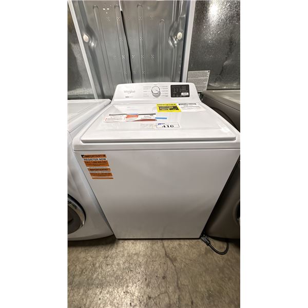 WHIRLPOOL MODEL WTW4107SW0. WHITE 4.24.8 CU FT TOP LOAD WASHING MACHINE WITH 2-IN-1 REMOVABLE