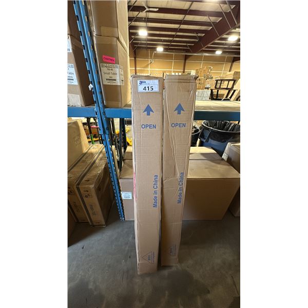 3- GALTECH INTERNATIONAL NAVY BLUE 9' MANUAL TILT PATIO UMBRELLAS *2-IN BOX, 1-DISPLAY*
