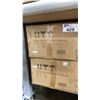 Image 1 : THE OUTDOOR GREATROOM COMPANY MODEL FWG-1224. RECTANGULAR FOLDING GLASS WIND GUARD, SET OF 2