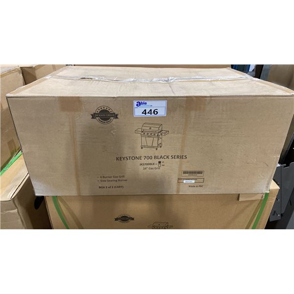 JACKSON GRILLS KEYSTONE 700 MODEL JSKS700BLK-LP BLACK LIQUID PROPANE GRILL