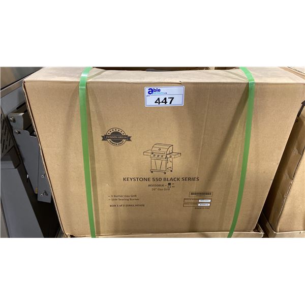 JACKSON GRILLS KEYSTONE 550 MODEL JKS550BLK BLACK LIQUID PROPANE GRILL
