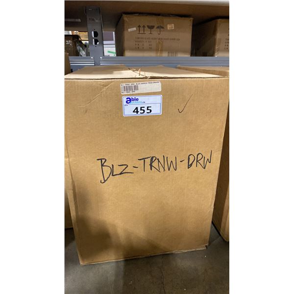 BLAZE MODEL BLZ-TRNW-DRW. NARROW ROLL OUT BUILT IN OUTDOOR TRASH BIN