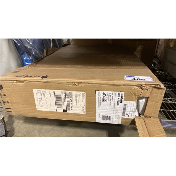 BROAN MODEL BQLA130BL. BLACK 30" UNDER CABINET RANGE HOOD