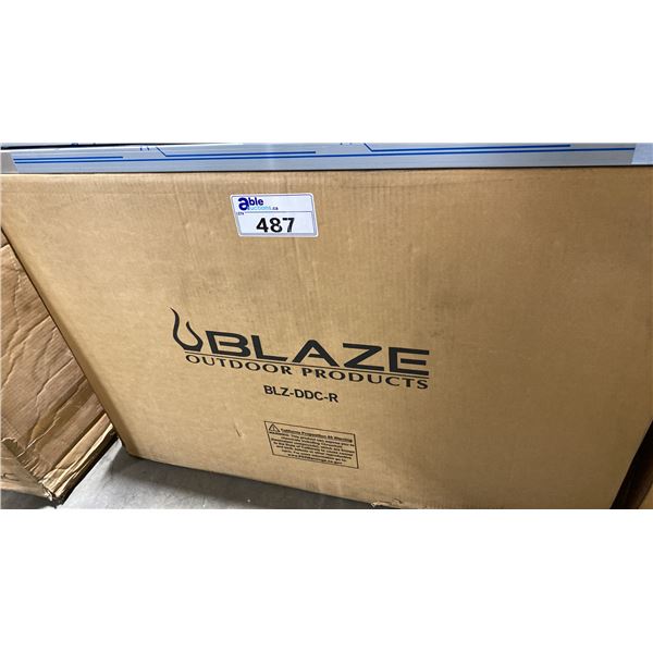 BLAZE MODEL BLZ-DDC-R. 32 INCH ACCESS DOOR & DOUBLE DRAWER COMBO