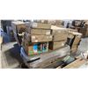 Image 1 : LARGE PALLET OF ASSORTED CHILDRENS PLAY STRUCTURE PARTS, PATIO FURNITURE PARTS, RANGE HOODS, &