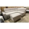 Image 1 : BATTISTA LIGHT GREY  SLEEPER SECTIONAL 3 SEAT SOFA WITH LOUNGE APPROX 97 X 63"