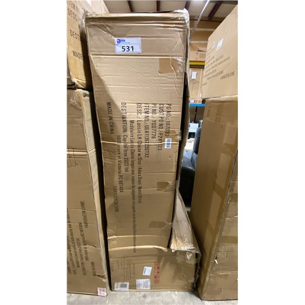 LUCCIO SLEEPER SECTIONAL 3 SEAT SOFA APPROX 97 X 63" *IN BOX, 3 BOXES*