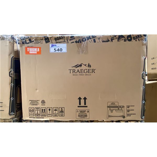 TRAEGER MODEL TFB86MLH. WOODBRIDGE WIFI WOOD PELLET GRILL